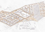 render 3d site plan, axonometric drawing, isometric section